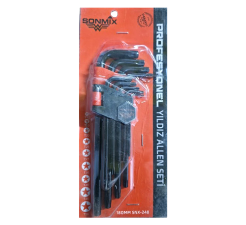 ALLEN ( ALYAN ) SETİ 9 PARÇA TORX 180 MM SONMİX / 10 - 5